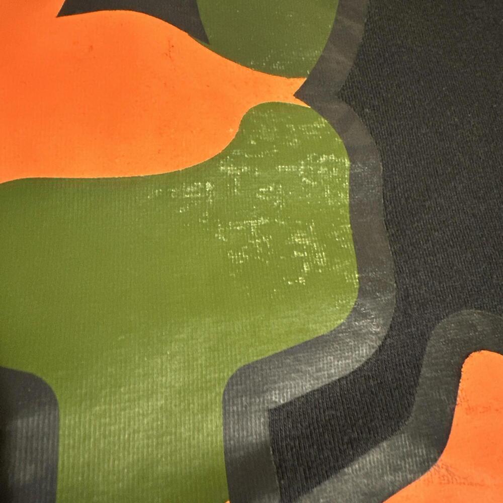 PSYCHO BUNNY T-Shirt Black w/Orange Green Size 4 (Small) Pima Cotton - Picture 3 of 7